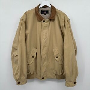 Vintage‎ Gant USA University Bomber Jacket Mens Size XL Barn Chore Grunge FLAWS